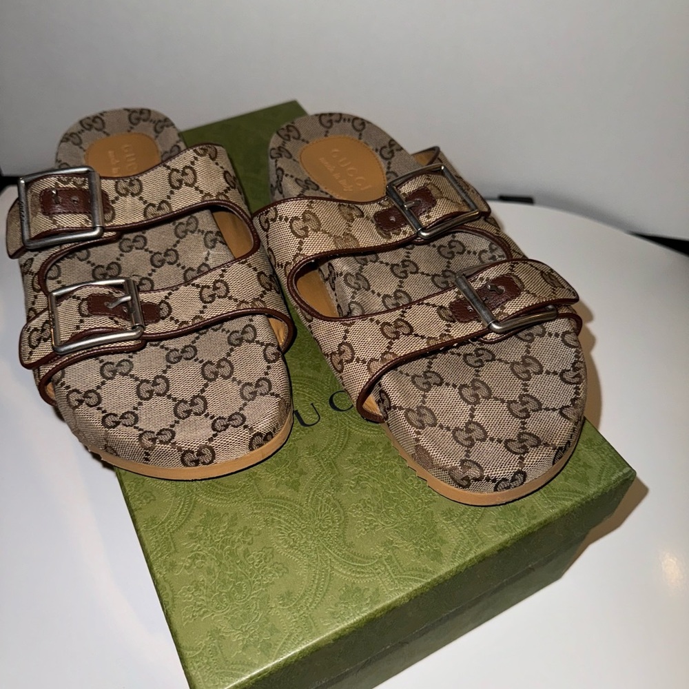 Gucci Men Slide Sandal with Strap